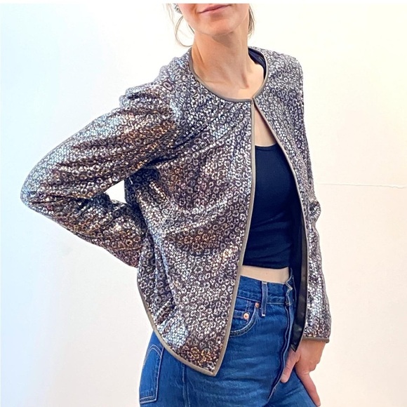 Nipon Boutique Women’s Sequined Open Jacket 16W - Picture 1 of 13